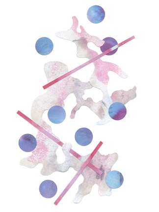 Framed Paint Cloud I Print