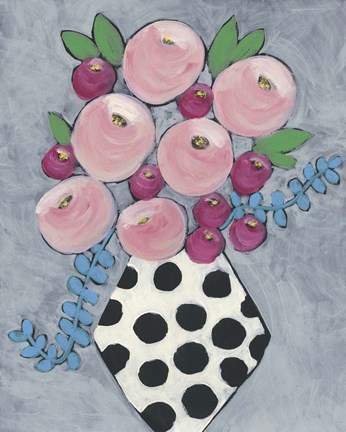 Framed Floral Frolic I Print