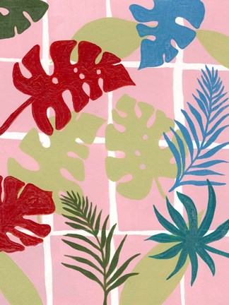 Framed Colorful Tropics II Print