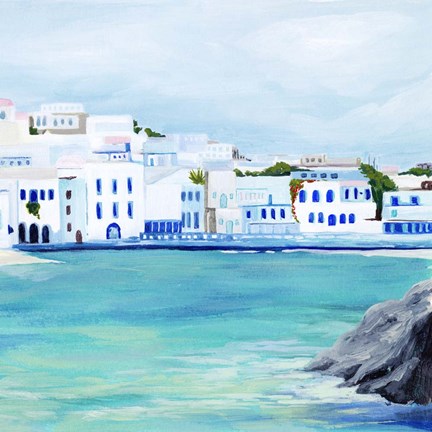 Framed Mykonos II Print