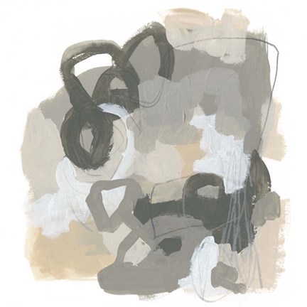 Framed Neutral Cartography II Print