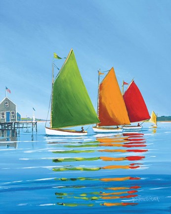 Framed Cape Cod Sail Print