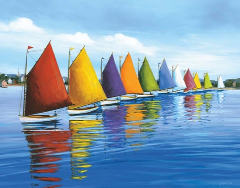 Framed Rainbow Cats Print