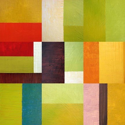 Framed Color Study Abstract 2 Print