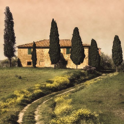 Framed Tuscan Farmhouse Print
