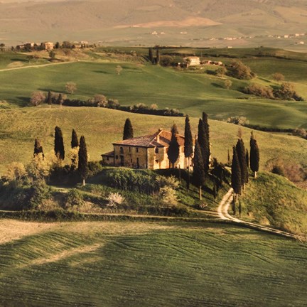 Framed Tuscan Villa Print