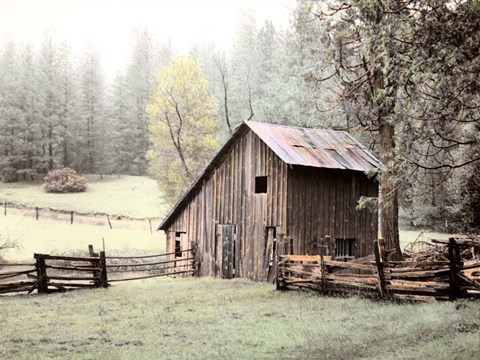 Framed Barn near Sonora Print