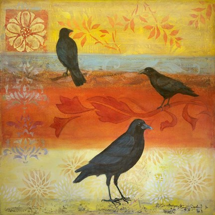 Framed Crow Crossroads Print