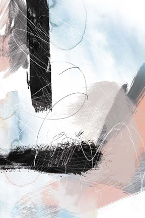 Framed Abstract Blush No. 1 Print