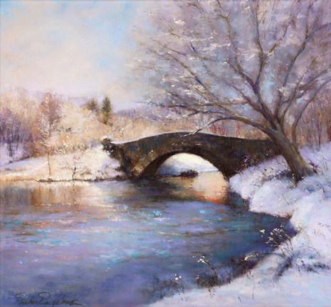 Framed Central Park Bridge Print