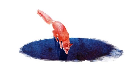 Framed Jump Into Nowhere Print