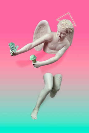 Framed Money &amp; Pistachio Print