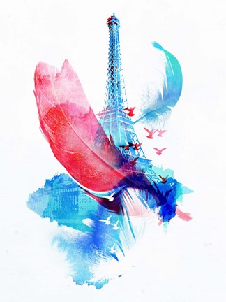 Framed Pigeons of Paris Print