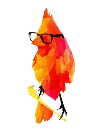 Framed Punk Bird Print