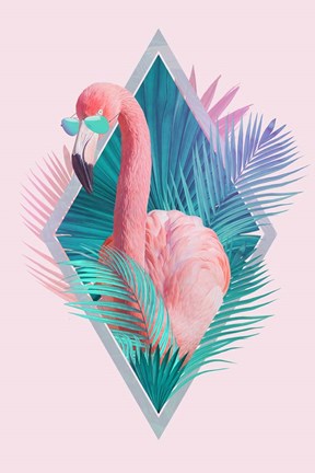 Framed Tropical Leaves Print