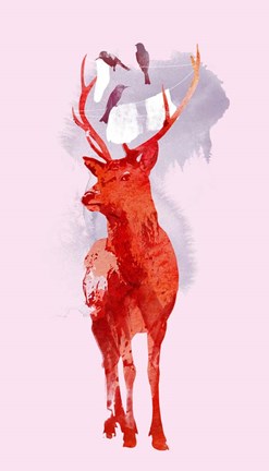 Framed Useless Deer Print