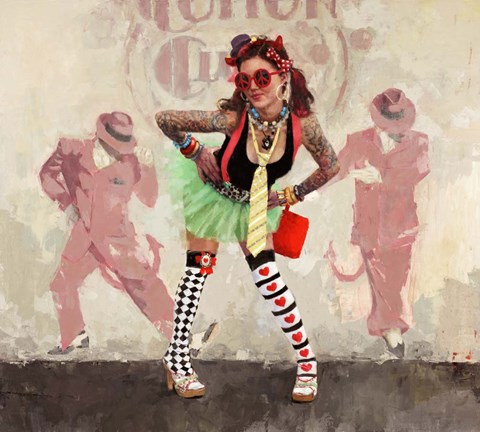 Framed Devil or Angel? Print