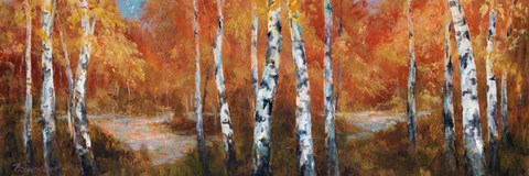 Framed Autumn Birch II Print