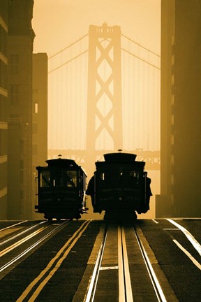 Framed Cable Cars, San Francisco Print