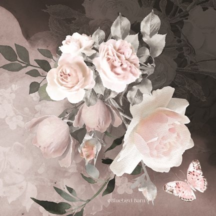 Framed Noir Roses IV Print