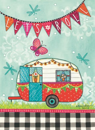 Framed Let&#39;s Roll Print