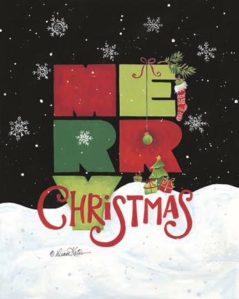 Framed Merry Christmas Print