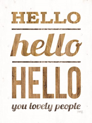 Framed Hello Hello Hello Print