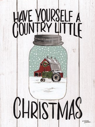 Framed Have Yourself a Country Little Christmas Print