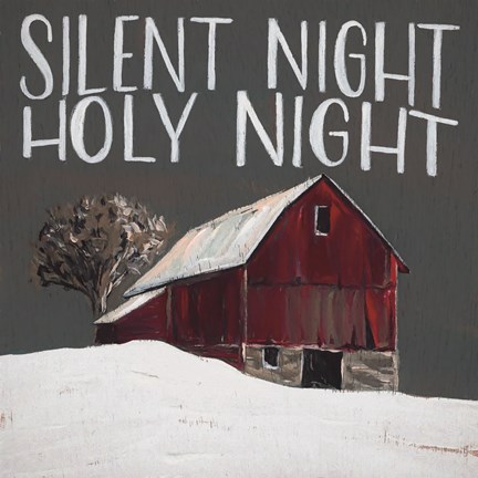 Framed Silent Night Holy Night Print