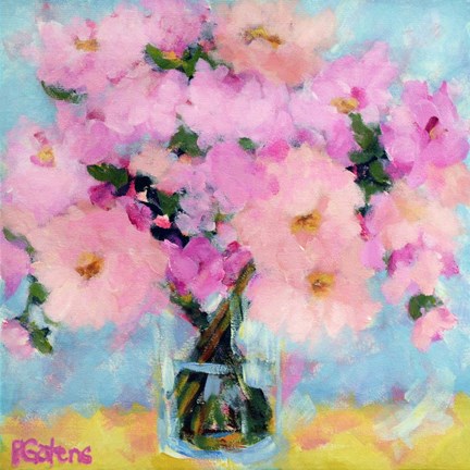 Framed Bright Pink Peony Print