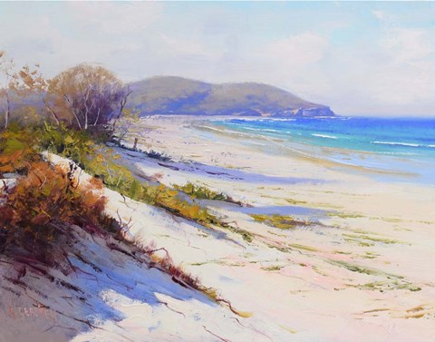 Framed Port Stephans Beach Sands Print