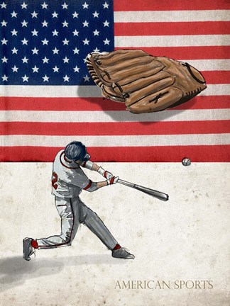 Framed American Sports: Baseball 1 Print