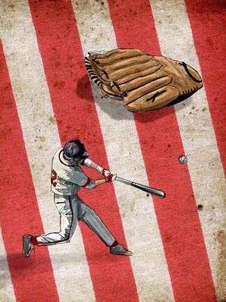 Framed American Sports: Baseball 2 Print