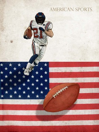 Framed American Sports: Football 1 Print
