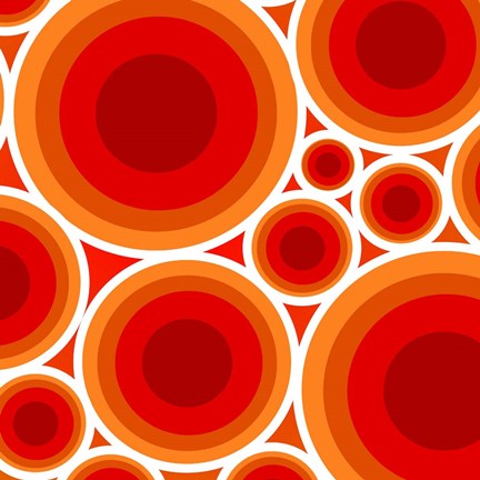 Framed Circles 1 Print