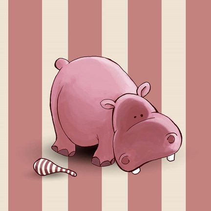 Framed Hippo Print