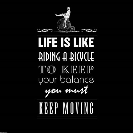 Framed Life Is Like Print