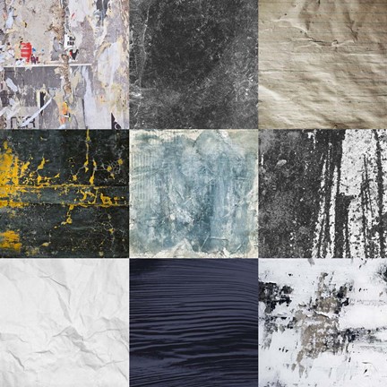 Framed Tiles Decor Blue Notes 1 Print