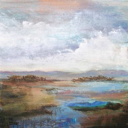 Framed Along The Stream Print