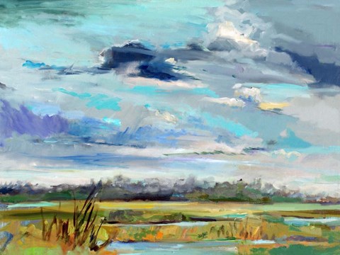 Framed Marsh Skies Print