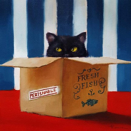 Framed Cat Burglar Print