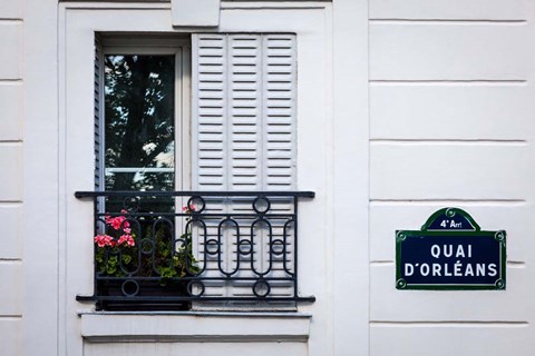 Framed Quai d&#39;Orleans Print