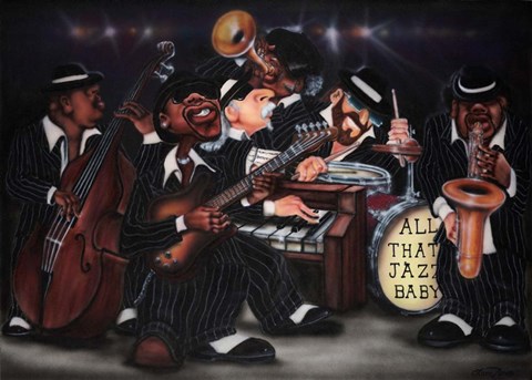 Framed All That Jazz, Baby! Print