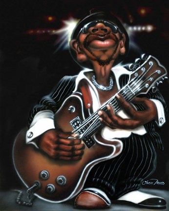 Framed Jazzman Cool Print