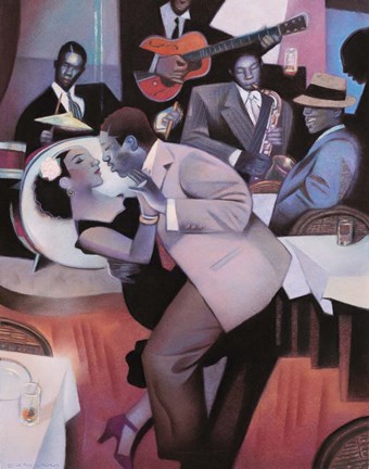 Framed Harlem Nocturne Print