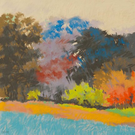 Framed Fox Farms Woods 2 Print