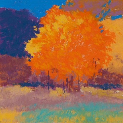 Framed Orange Maple Print