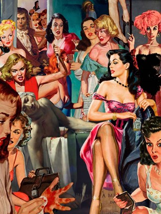 Framed Artist in Hallway Print