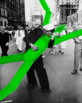 Framed Inflatable Tube Man Print