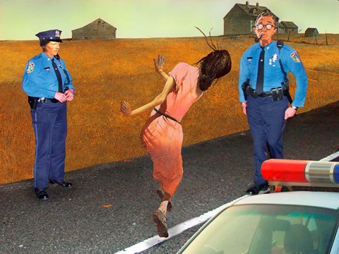 Framed Random Testing Print